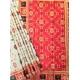 Women's Patola Silk Meena And Zari Woven Saree With Unstitched Blouse 5.5Mtr (White)