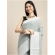 Women's Linen Printed Saree With Unstitched Blouse 5.5Mtr (Sea Green) Women's Linen Printed Saree With Unstitched Blouse 5.5Mtr (Sea Green)