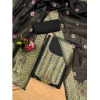 Women's Banarasi Silk Printed Unstitched Salwar Suit Material With Dupatta (Black, 3Mtrs) Women's Banarasi Silk Printed Unstitched Salwar Suit Material With Dupatta (Black, 3Mtrs)