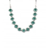 Women's Brass Silver Plated Necklace set (Green) Women's Brass Silver Plated Necklace set (Green)