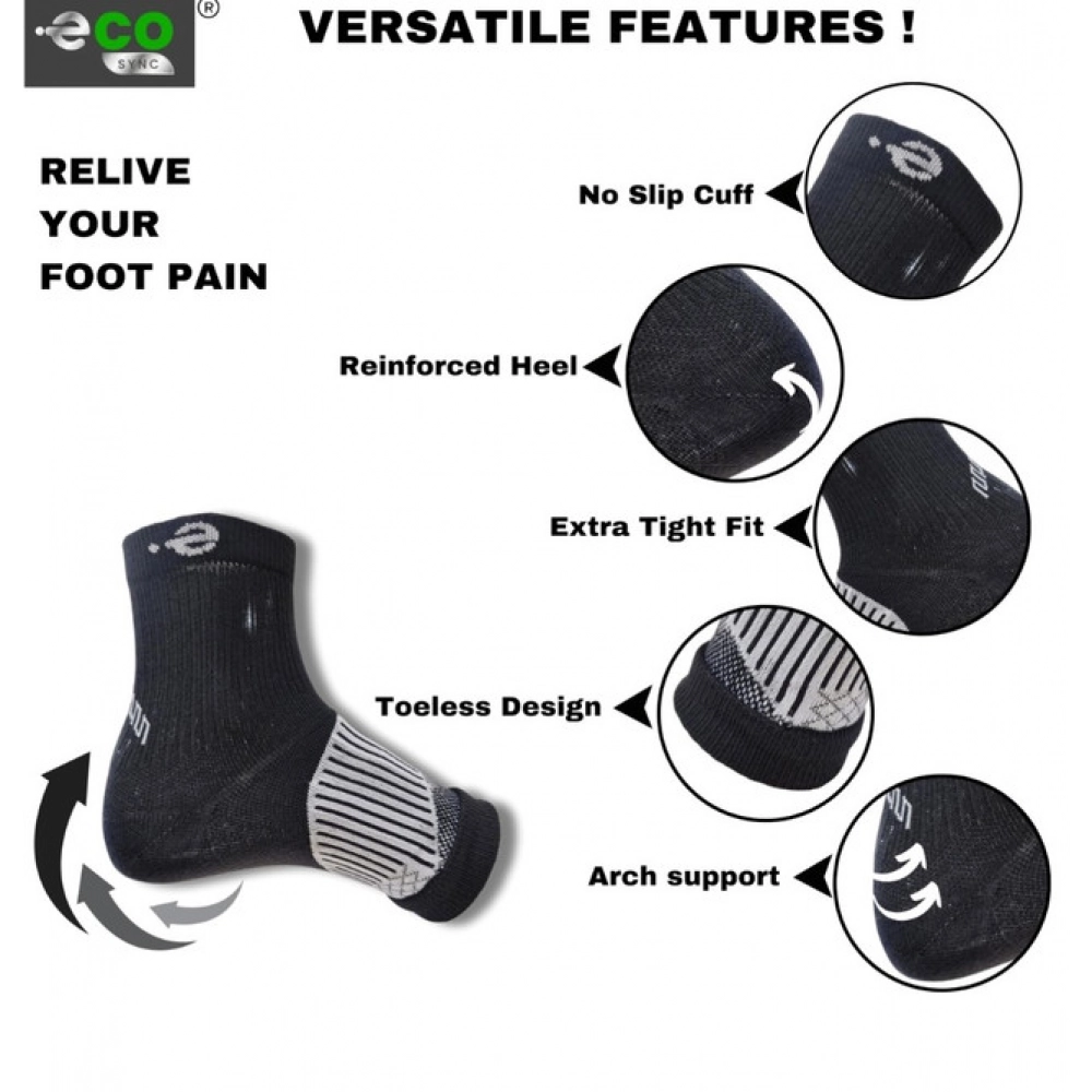 3_Pair Set Unisex Casual Cotton Printed Ankle Length Support Socks (Multicolor)