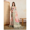 Women's Viscose Printed Saree With Unstitched Blouse 5.5Mtr (Cream) Women's Viscose Printed Saree With Unstitched Blouse 5.5Mtr (Cream)