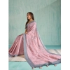 Women's Silk Blend Printed Saree With Unstitched Blouse 5.5Mtr (Pink) Women's Silk Blend Printed Saree With Unstitched Blouse 5.5Mtr (Pink)