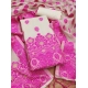 Women's Banarasi Silk Printed Unstitched Salwar Suit Material With Dupatta (Pink, 3Mtrs)