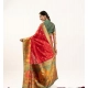 Women's Faux_Banarasi Woven Motifs Saree With Unstitched Blouse 5.5Mtr (Orange)