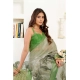 Women's Linen Cotton Printed Ready To Wear Saree With Unstitched Blouse 5.5 Mtr (Light_Green)