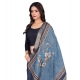 Women's chanderi silk Printed Dupatta (Navy Blue, Length: 2 Mtr) Women's chanderi silk Printed Dupatta (Navy Blue, Length: 2 Mtr)