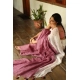Women's Linen Printed Saree With Unstitched Blouse 5.5Mtr (White) Women's Linen Printed Saree With Unstitched Blouse 5.5Mtr (White)