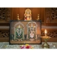Wooden Tirupati Balaji Padmavati Venkateshwara Swamy Table Top Devotional Player (Multicolor)