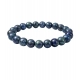 Natural Crystal 8mm Azurite Bracelet  (Dark Green)