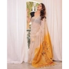 Women's Blended_Cotton Woven_Motifs Saree With Unstitched Blouse 5.5Mtr (Yellow) Women's Blended_Cotton Woven_Motifs Saree With Unstitched Blouse 5.5Mtr (Yellow)