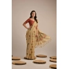 Women's Blended_Cotton Floral Motifs And Woven Buttas Saree With Unstitched Blouse 5.5Mtr (Light_Beige) Women's Blended_Cotton Floral Motifs And Woven Buttas Saree With Unstitched Blouse 5.5Mtr (Light_Beige)