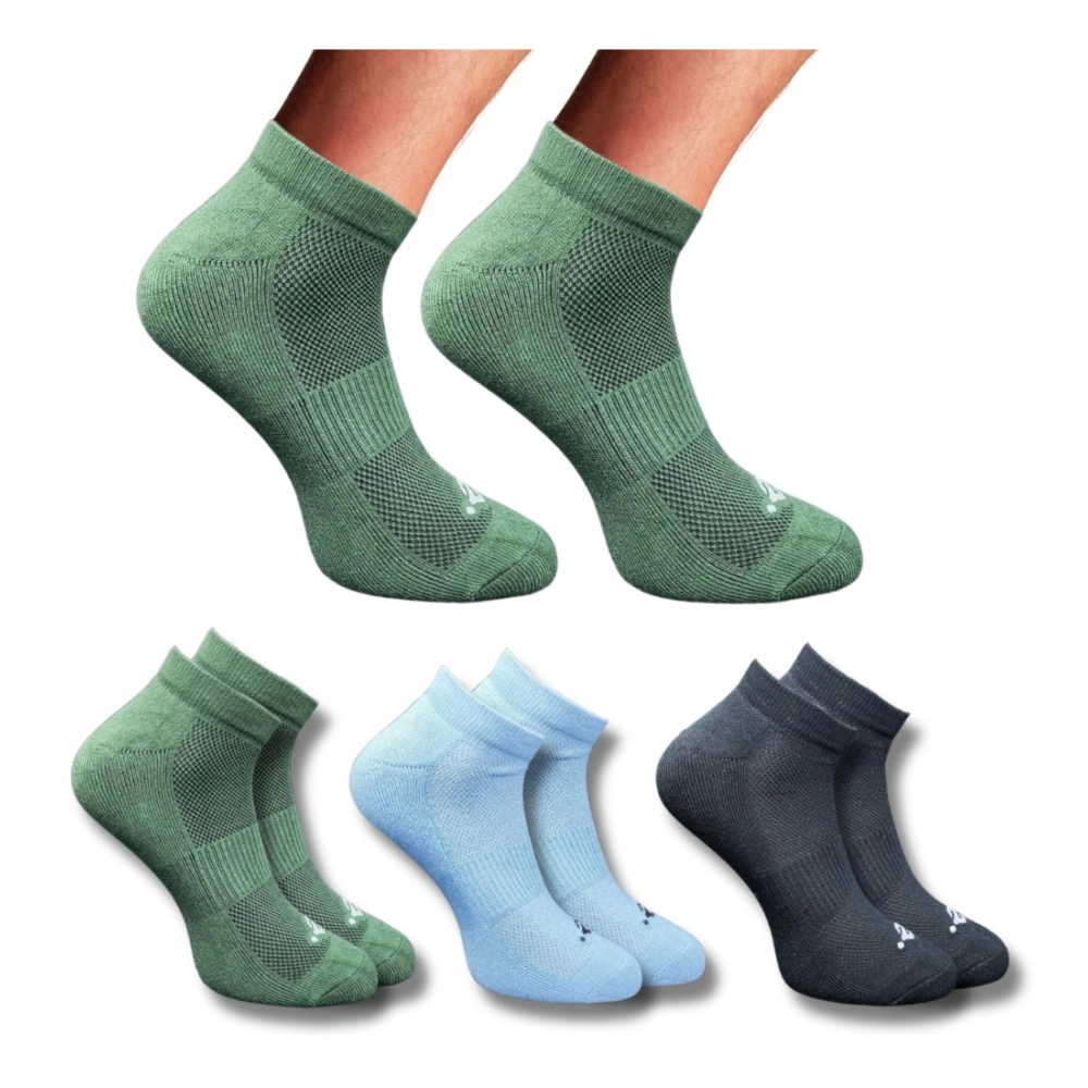 3_Pair Set Unisex Casual Cotton Printed Low Cut Socks (Multicolor) 3_Pair Set Unisex Casual Cotton Printed Low Cut Socks (Multicolor)