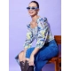 Women's Polyester Floral Long Sleeves Top (Multicolor) Women's Polyester Floral Long Sleeves Top (Multicolor)