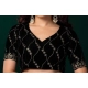 Women's Net Sequence Saree With Unstitched Blouse 5.5Mtr (Green)