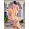 Women's Cotton Blend Printed Kurti With Pant Dupatta Set (Orange) Women's Cotton Blend Printed Kurti With Pant Dupatta Set (Orange)