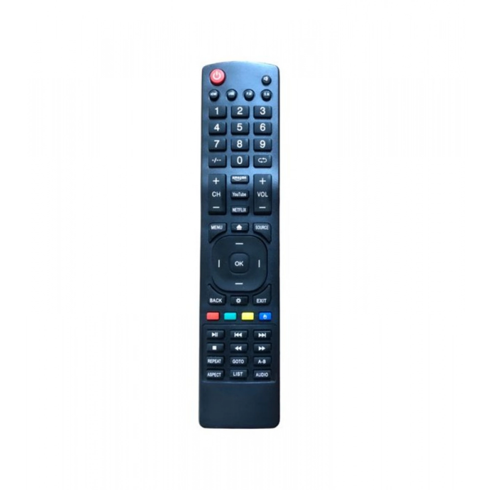 Ecomoye Smart TV Remote No. 1166 (No Voice), Compatible for Dyanora Smart 4K Ultra HD LED TV Remote Control, Black (Exactly Same Remote will Only Work)