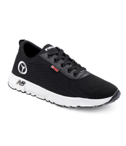Men's Casual Mesh Lace-ups Casual Shoes (Black)