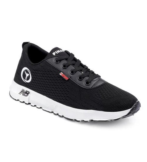 Men's Casual Mesh Lace-ups Casual Shoes (Black)