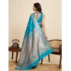 Women's Faux_Banarasi_Silk Woven Saree With Unstitched Blouse 5.5Mtr (Turquoise) Women's Faux_Banarasi_Silk Woven Saree With Unstitched Blouse 5.5Mtr (Turquoise)