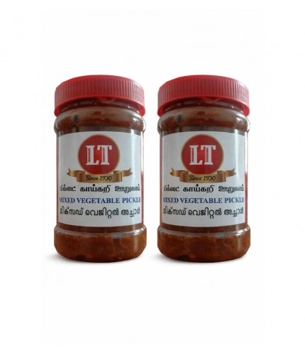 Pack of_2 500GM LT Mixed Veg Pickle Traditional Digestive Side Dish (Red)