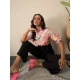 Women's Polyester Floral Half Sleeves Jumpsuit (Multicolor) Women's Polyester Floral Half Sleeves Jumpsuit (Multicolor)