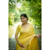 Women's Faux_Banarasi Lining Pattern Saree With Unstitched Blouse 5.5Mtr (Yellow) Women's Faux_Banarasi Lining Pattern Saree With Unstitched Blouse 5.5Mtr (Yellow)