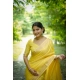 Women's Faux_Banarasi Lining Pattern Saree With Unstitched Blouse 5.5Mtr (Yellow) Women's Faux_Banarasi Lining Pattern Saree With Unstitched Blouse 5.5Mtr (Yellow)