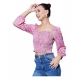 Women's Polyester Floral Long Sleeves Top (Multicolor) Women's Polyester Floral Long Sleeves Top (Multicolor)