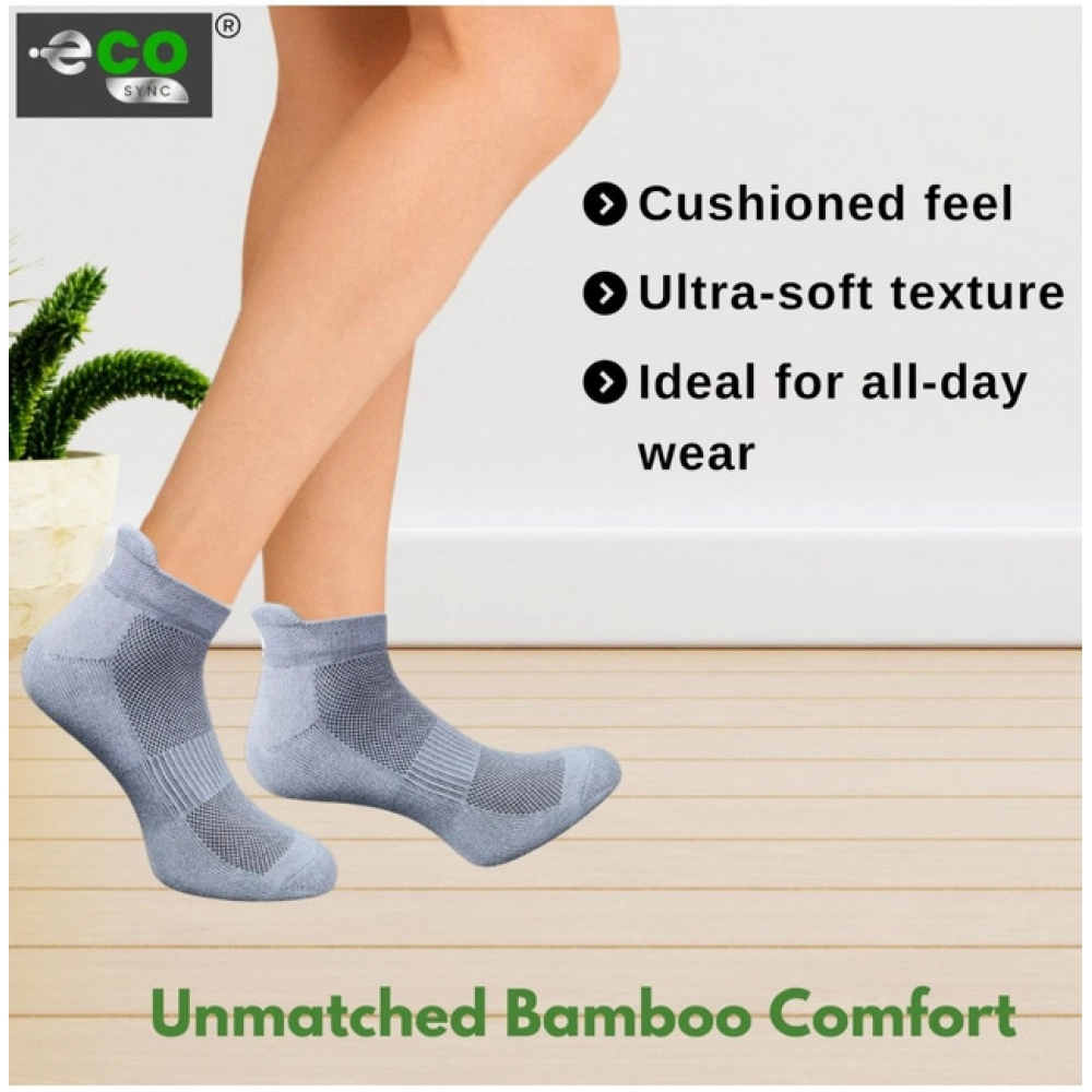 4_Pair Set Unisex Casual Cotton Printed Ankle Length Socks (Multicolor)