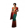 Women's Soft Lichi Silk Printed Saree With Unstitched Blouse 5.5Mtr (Green) Women's Soft Lichi Silk Printed Saree With Unstitched Blouse 5.5Mtr (Green)