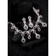 Women's Brass Silver Plated Necklace set (Red)