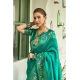 Women's Silk Blend Woven Saree With Unstitched Blouse 5.5 Mtr (Green)
