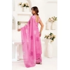 Women's Faux Linen Floral Ready to wear Saree With Unstitched Blouse 5.5Mtr (Light_Pink)