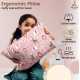 Soft Plush Printed Baby Infant Pillow for Kids Age 1 To 5 Years (Pink)