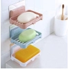 Pack of 5_Magic Sticker Soap Holder – Wall-Mount Soap Organizers (Color: Assorted )