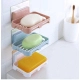 Pack of 5_Magic Sticker Soap Holder – Wall-Mount Soap Organizers (Color: Assorted )