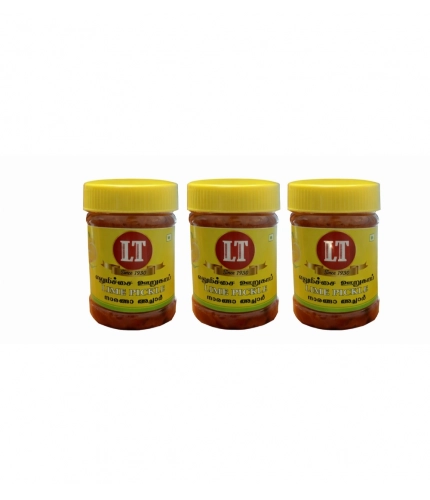 Pack of_3 300GM LT Lemon Pickle Traditional Digestive Side Dish (Red)