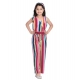 Girl's Polyester Crepe Floral Cold Shoulder Crop Top and Pallazo Set (Multicolor) Girl's Polyester Crepe Floral Cold Shoulder Crop Top and Pallazo Set (Multicolor)