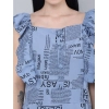 Women's Casual Crepe Sleeveless Dress (Grey)