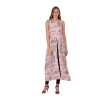 Women's Casual Crepe Sleeveless Slit Dress (Light Pink) Women's Casual Crepe Sleeveless Slit Dress (Light Pink)