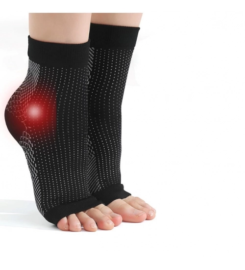 3_Pair Set Unisex Casual Cotton Printed Ankle Length Support Socks (Multicolor)