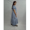 Women's Casual Crepe Half Sleeves Dress (Grey)