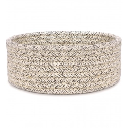 Cotton 8x3 Inch Kidi Round 1 Pcs Bedside Organizer (Brown)