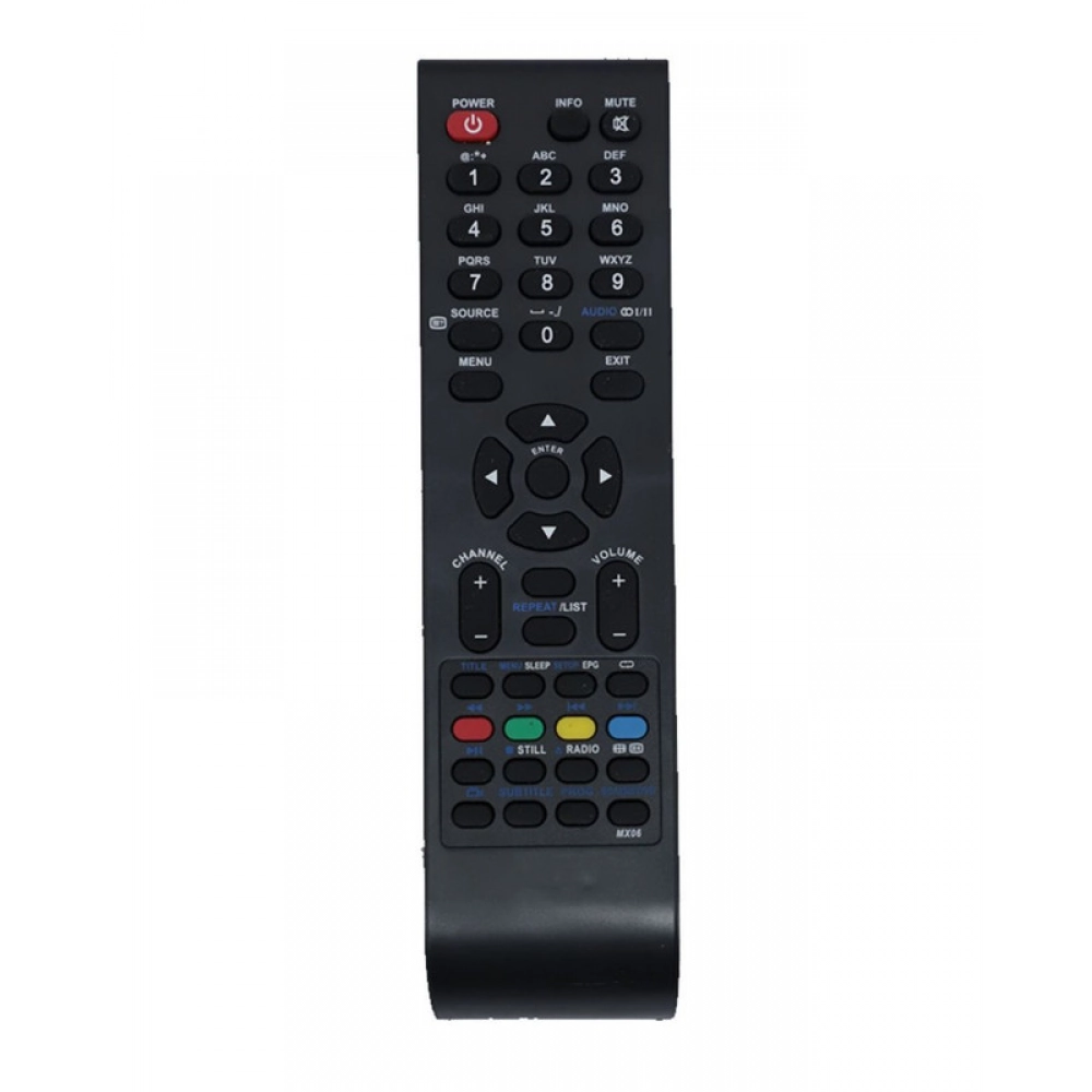 Ecomoye LCD/LED Remote No. MX06, Compatible/Replacement for Reliance Reconnect LCD/LED TV Remote Control, Black (Exactly Same Remote will Only Work)