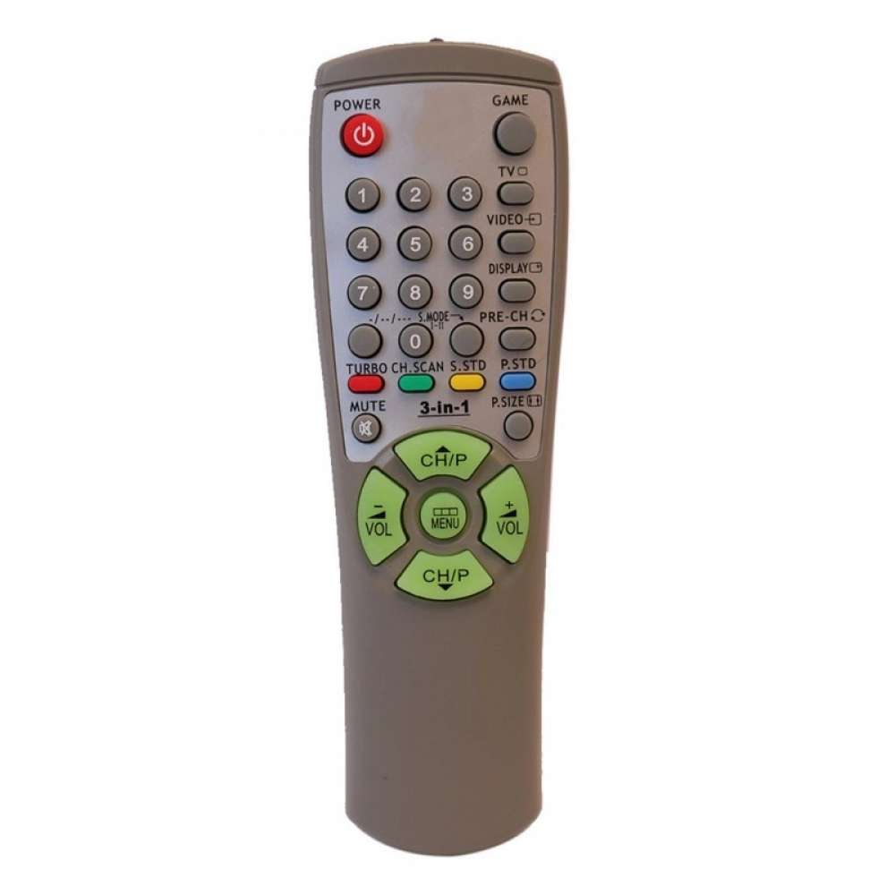 Ecomoye CRT TV Remote No. 00258A SG16, Compatible/Replacement for Samsung CRT TV Remote Control, White (Exactly Same Remote will Only Work)