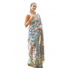 Women's Faux_Tussar Kalamkari_Print Saree With Unstitched Blouse 5.5Mtr (Brown) Women's Faux_Tussar Kalamkari_Print Saree With Unstitched Blouse 5.5Mtr (Brown)