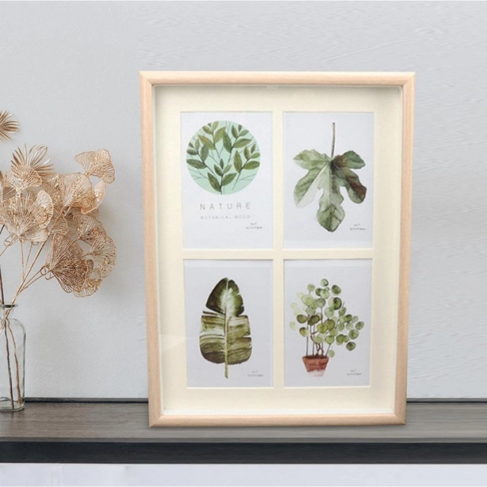 Acrylic Four Collage In One Frame To Add Any Images (Multicolor)