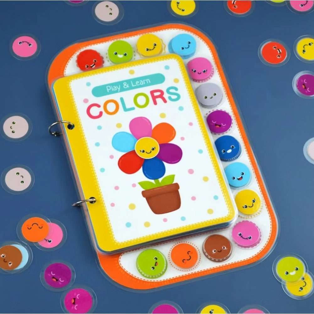 Play And Learn Colors Activity Book for Kids (2–5 Years, Multicolor)