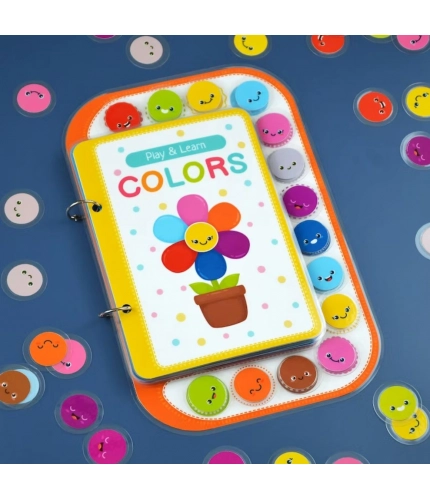 Play And Learn Colors Activity Book for Kids (2–5 Years, Multicolor)
